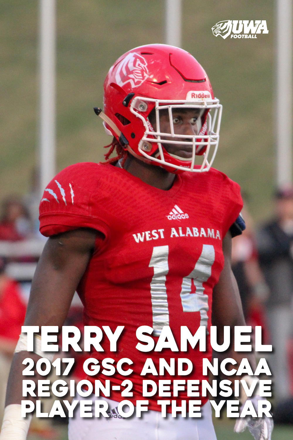 UWA Football Terry Samuel Poster Burrall Studio